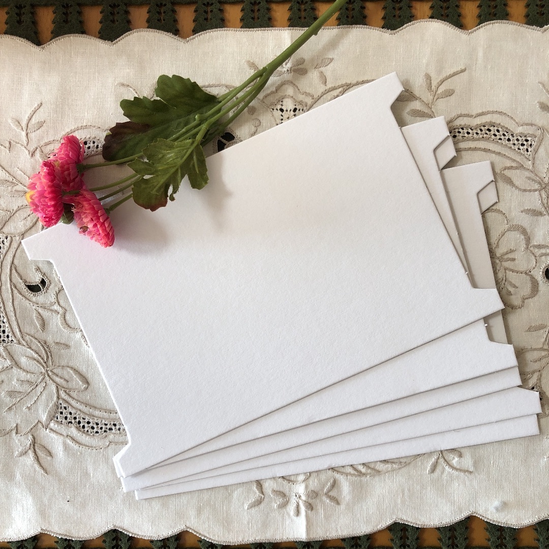 レース・リボン 巻き板 L 紙製 13×21cm 10枚 糸巻き台紙 拍卖