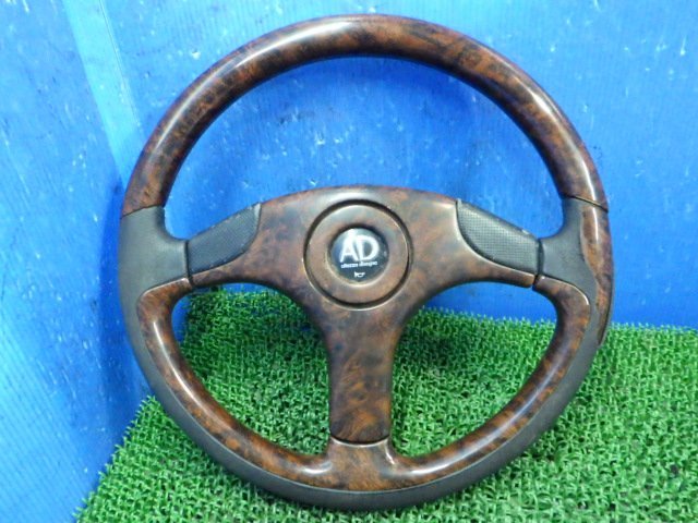 B】Altezza Disegno アルテッツァデジーノ AD MAY.98 木目調 ウッド調 コンビ ステアリングホイール ハンドル 3本スポーク 社外品 約36φ拍卖