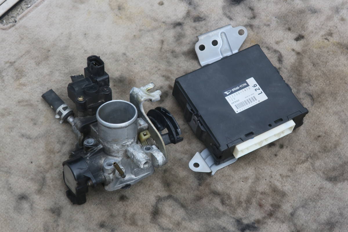 H12 GF-L902S L900S 系 MOVE ムーヴ エアロダウンカスタム ターボ JB-DET 後期 純正 スロットルボディ / エンジンCPU 89560-97296 SET拍卖