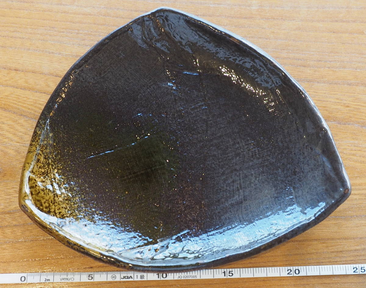 新品 日本製 織部 八寸 三方皿 三角皿30枚セット  和食 フレンチ イタリアン 割烹 料亭 業務用拍卖