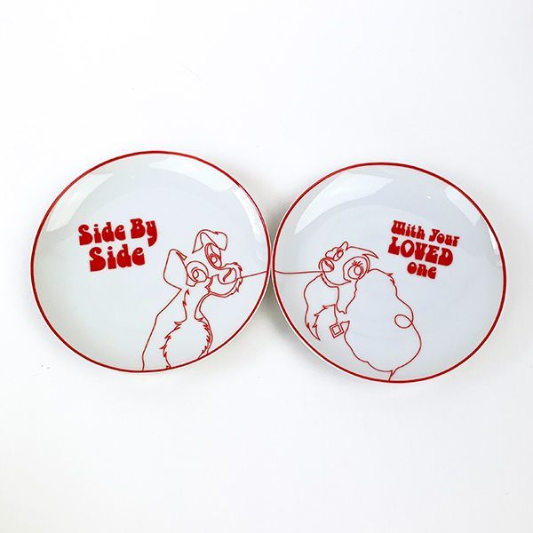 ディズニー レディ&トランプ ペアプレート 食器 キッチン 日本製 Disney拍卖