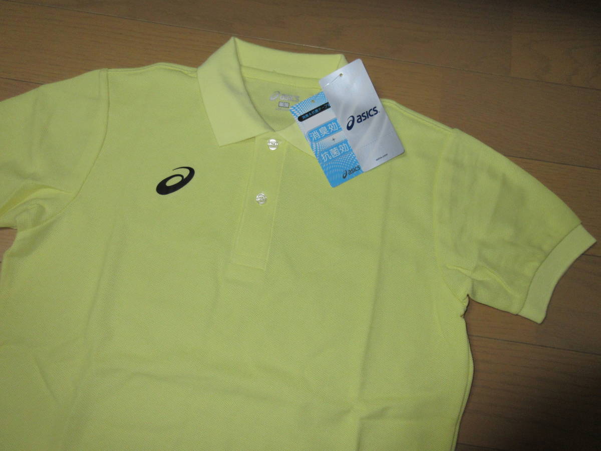 ASICS メッシュタイプ メンズ 半袖ポロ S イエロー 新品 ☆決算セール★拍卖