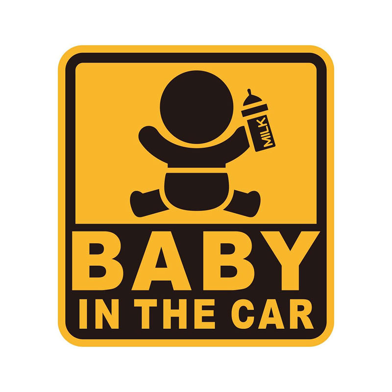 セーフティーサイン BABY IN THE CAR 赤ちゃん乗ってます 1枚入 外貼り・内貼り兼用 シール ステッカー 安全運転 セイワ/SEIWA WA120拍卖