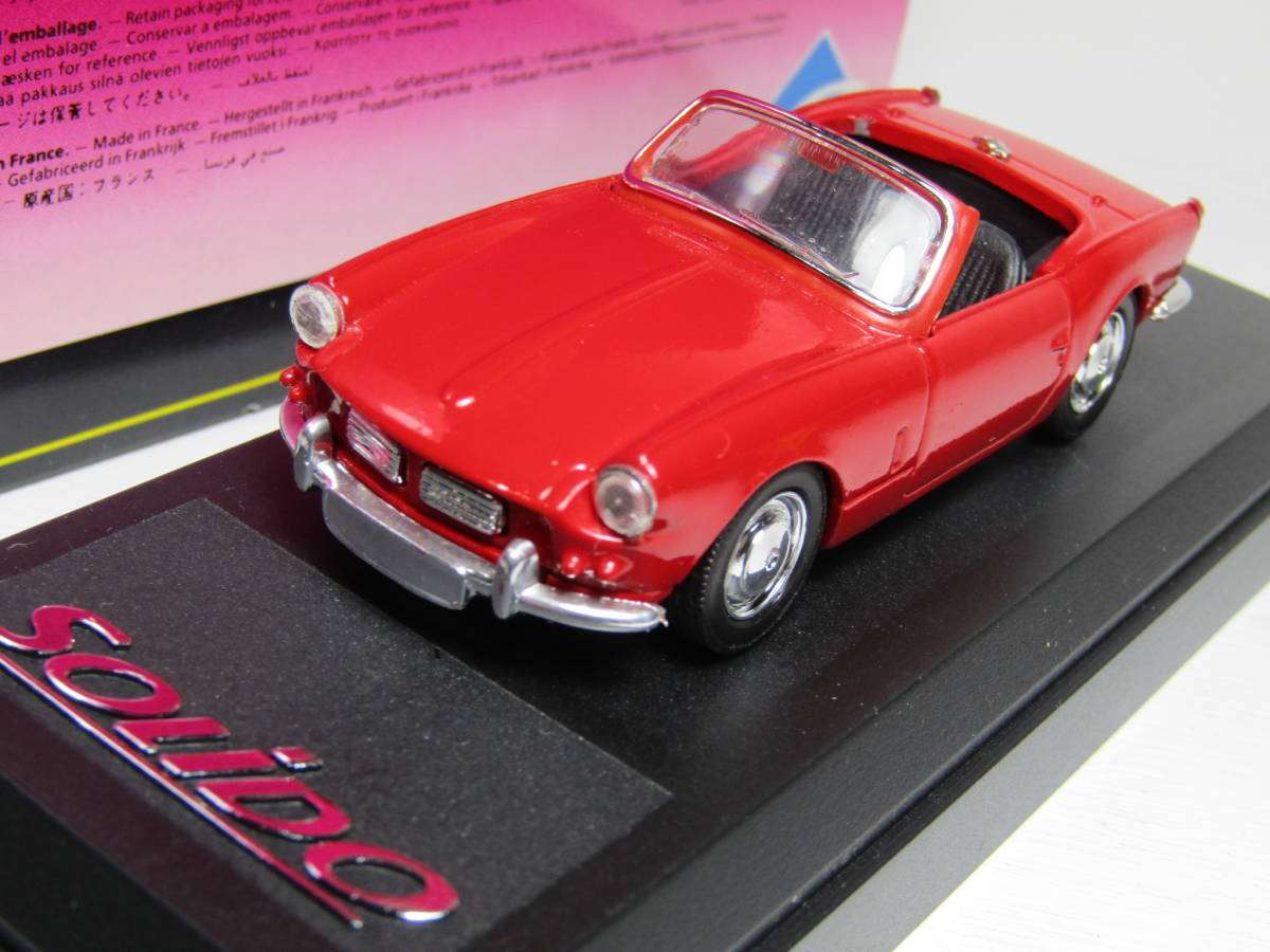 Triumph Spitfire 1/43 トライアンフ スピットファイア Mk I vintage ヴィンテージ Made in France GB レッド フランス製 UK solodo製品拍卖