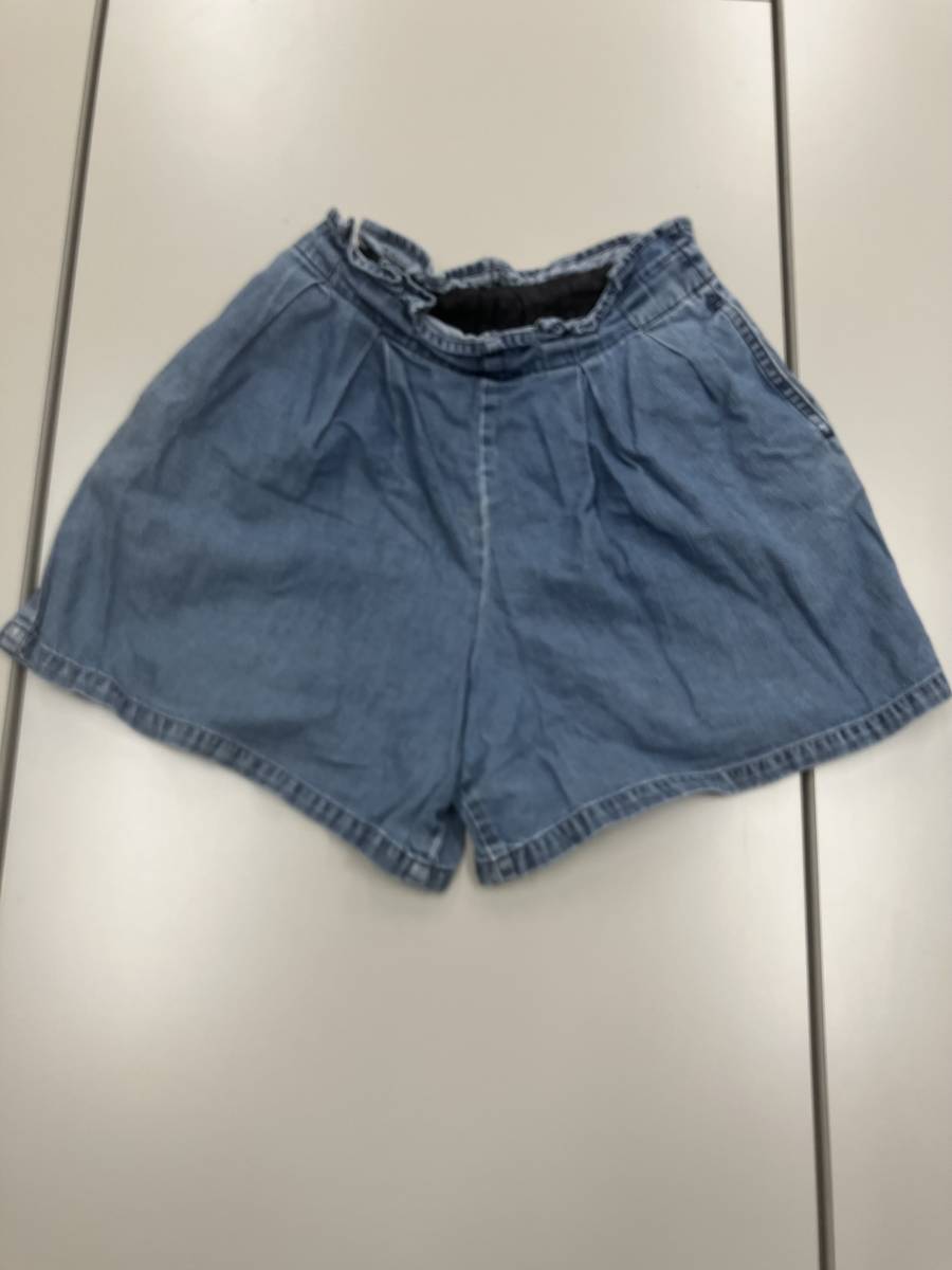 GU 女の子用 デニム調 パンツ スカート サイズ 130 ★★100円~★★ 子供用 kids拍卖