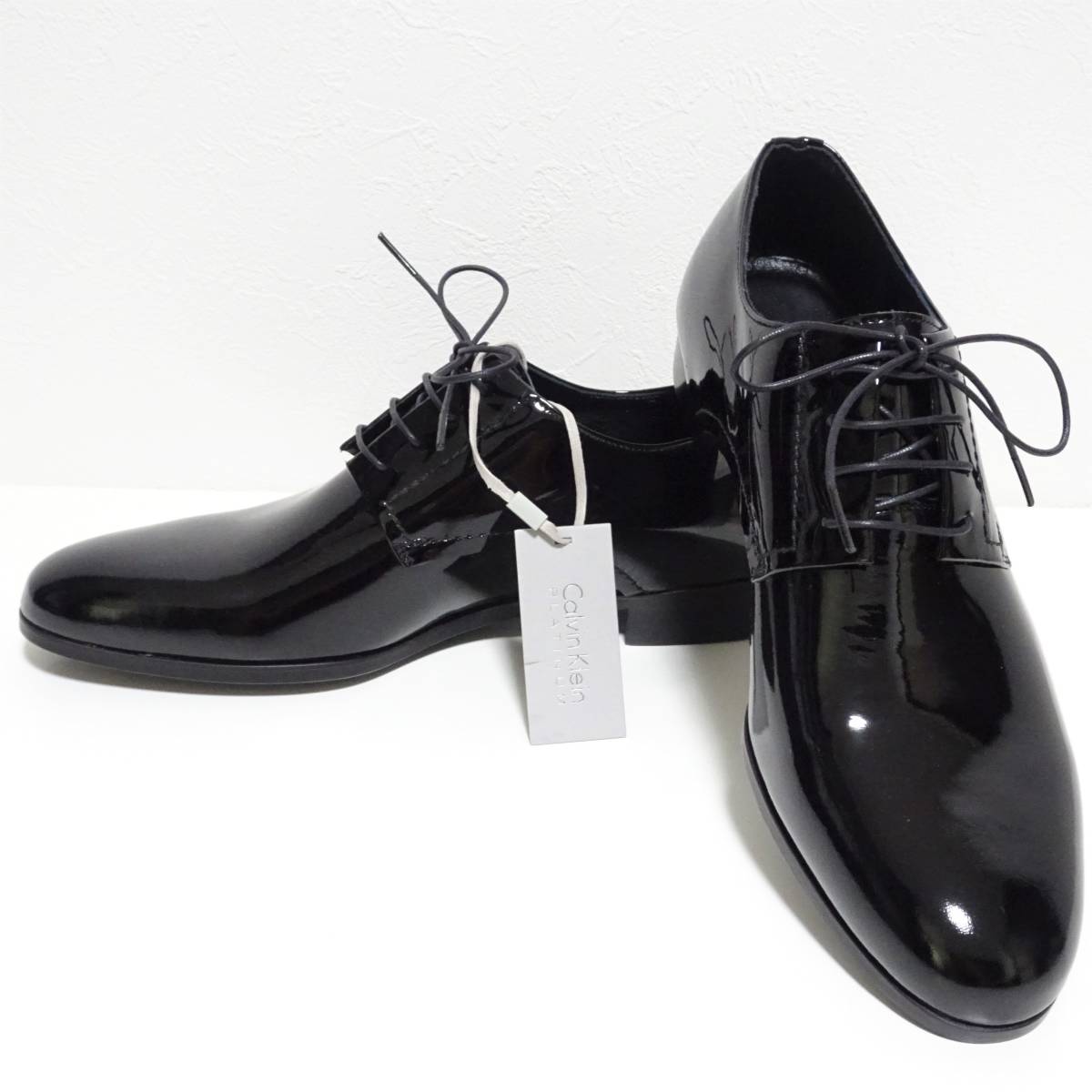 ■Calvin Klein PLATINUM/カルバンクライン■エナメルレザー ドレスシューズ【25cm】5万拍卖