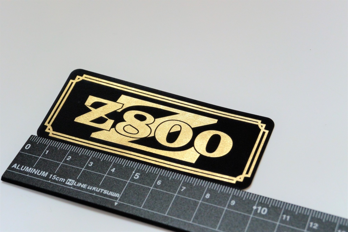 B-113-3 Z800 黒/金 オリジナル ステッカー ビキニカウル スクリーン サイドカバー カウル カスタム 外装 スイングアーム 等に拍卖