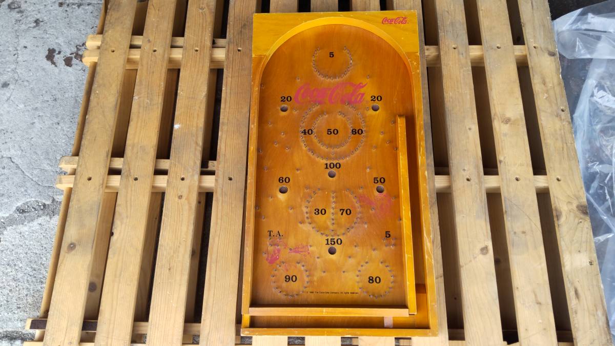 木製 コリントゲーム コカ・コーラ Coca-Cola レトロ アンティーク インテリア 壁掛け拍卖