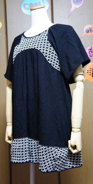 ツモリチサト ウールチュニック ワンピース2★黒拍卖