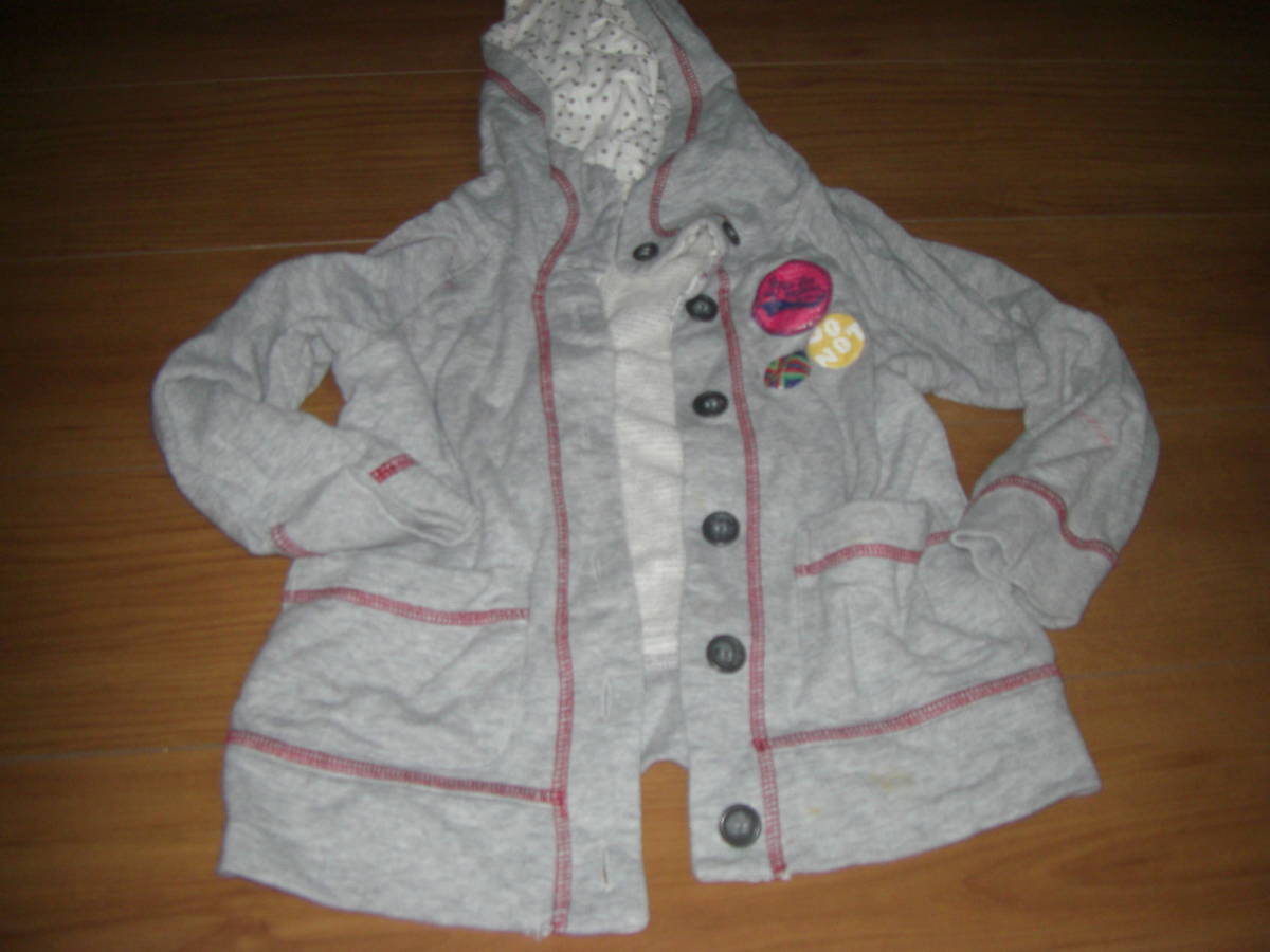 ハッシュアッシュ 100 グレースウエットカーディガン しみあり拍卖