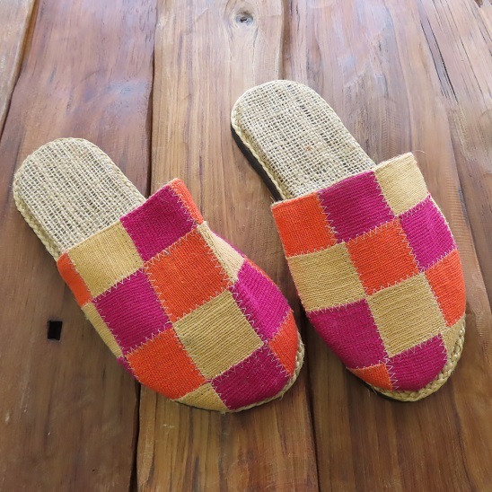 〓 SALE 〓 新品 〓 ヘンプ パッチ サンダル 〓 スリッパ HEMP 麻 エスニック アジアン パッチワーク 特価 処分 おしゃれ 〓AJ559拍卖