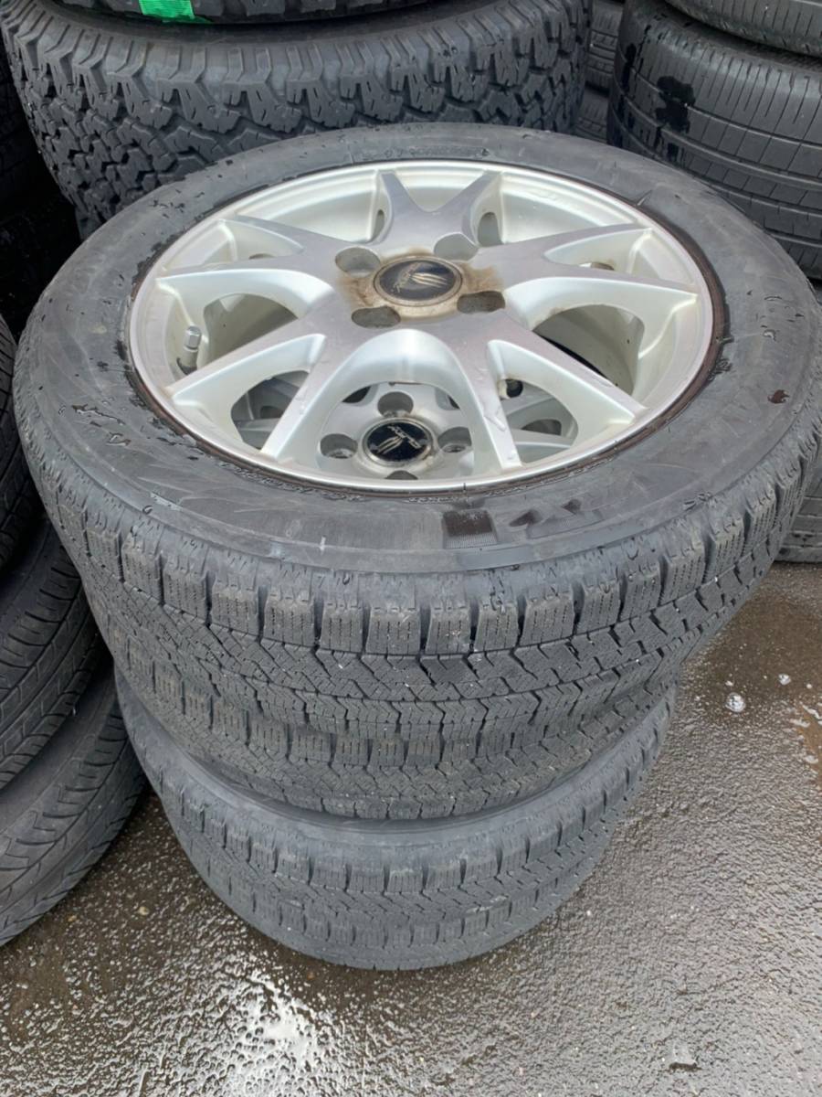 Y952 165/60R14 BRIDGESTONE ブリジストン 2018年 PCD100 4H 4.5J ET45 4本セット拍卖