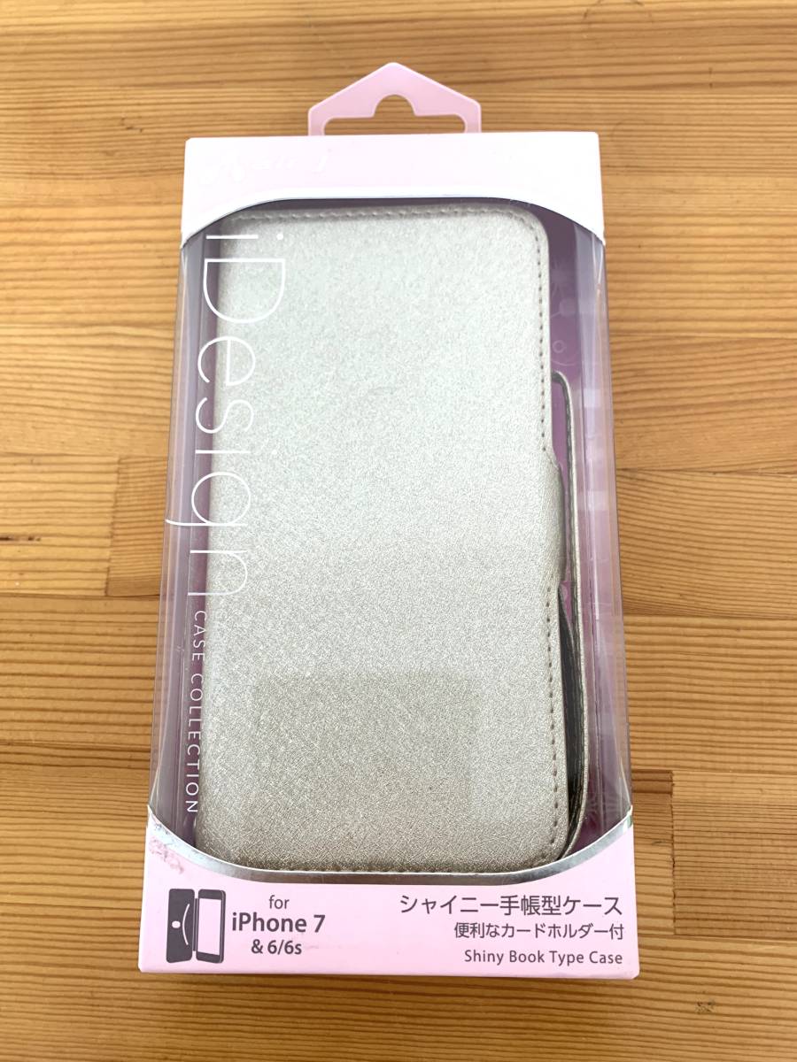 AIR-J エアージェイ AC-P7-SHY BE iPhone 7 iPhone 6s iPhone 6 シャイニー素材手帳型ケース拍卖