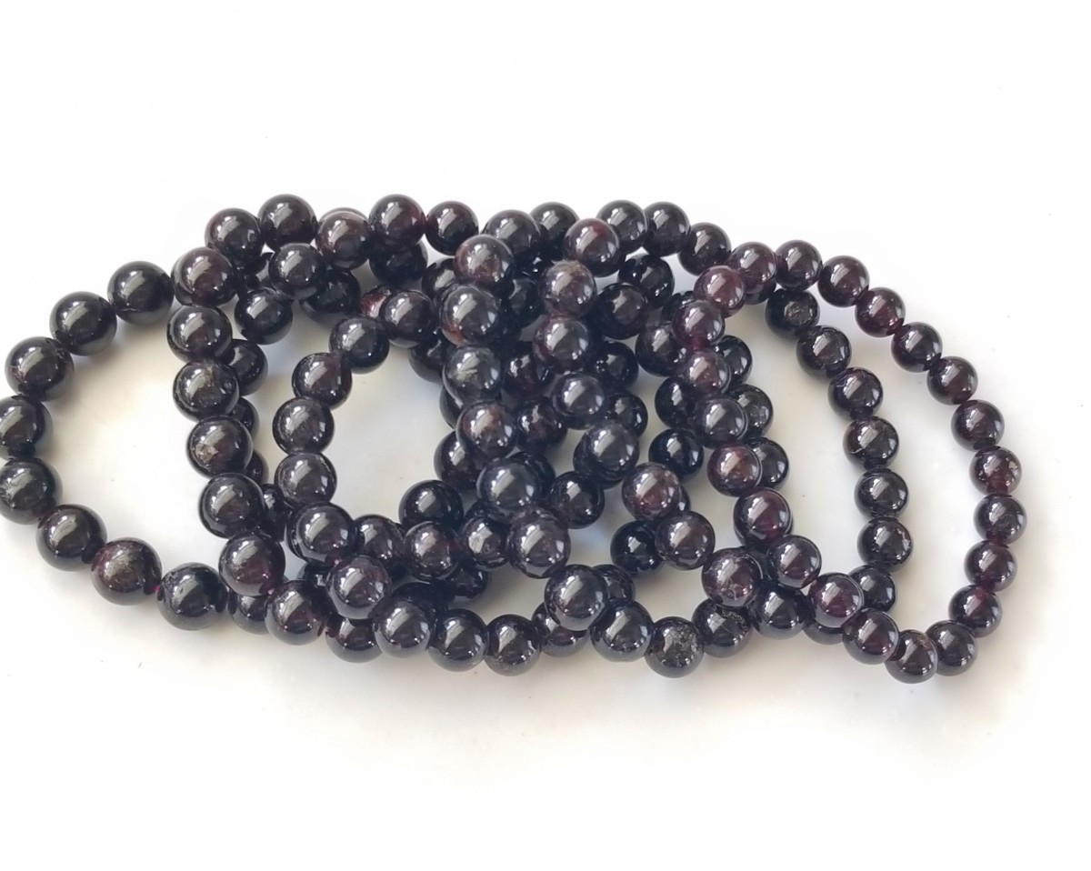 【1月の誕生石】ガーネット 天然石ブレスレットパワーストーン拍卖