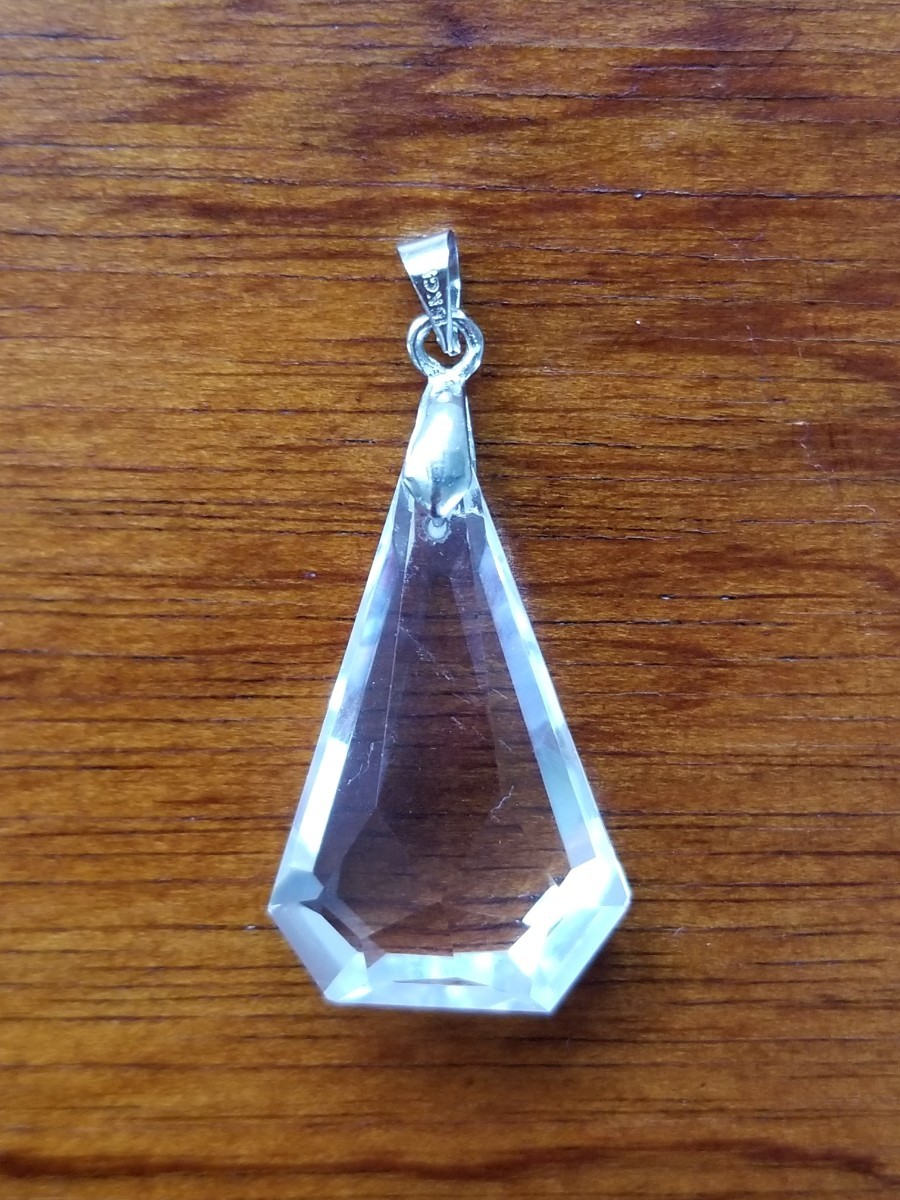 天然石 ペンダントトップ 透明水晶2拍卖