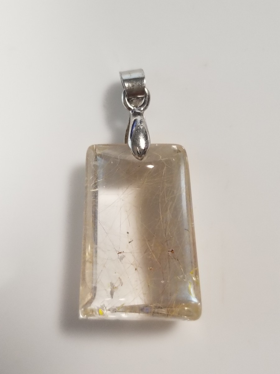 ペンダントトップ 天然石 ルチルクォーツ拍卖