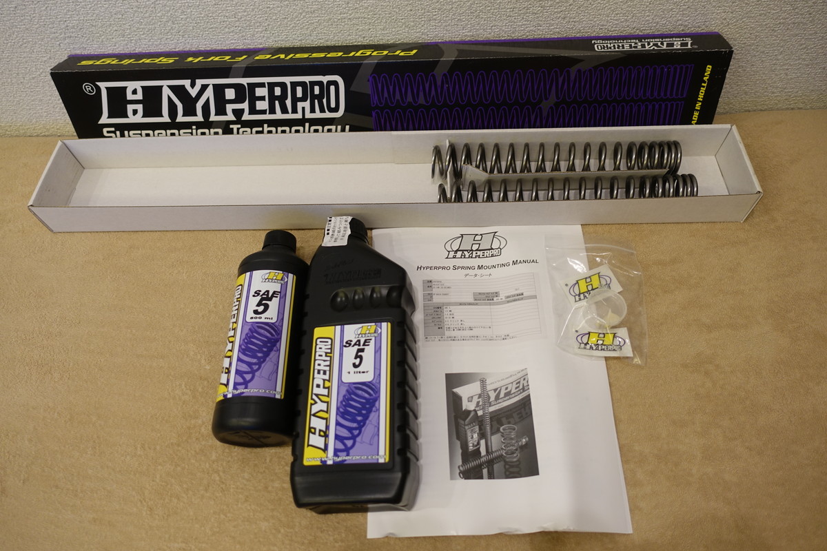 ハイパープロ ZX-14R(ABS) (16-20) フロントサスペンションスプリング 22072070 定価25,300円 HYPERPRO 2拍卖