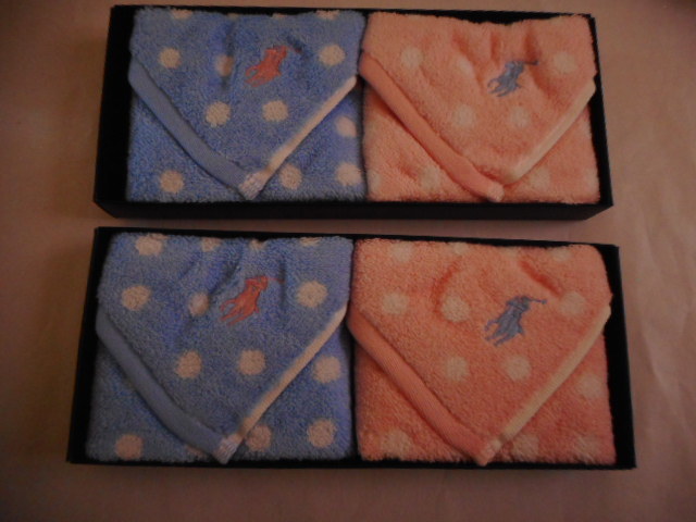 ☆新品 RALPH LAUREN タオルハンカチ 4枚 ☆ 拍卖