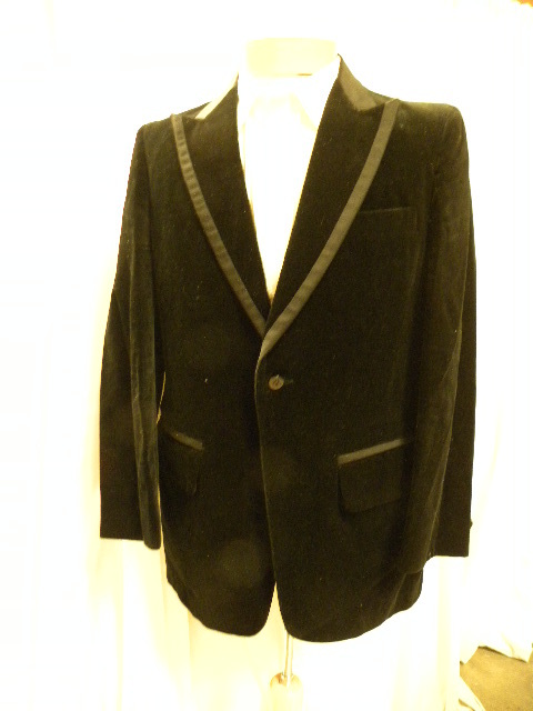 |o_o|Kensington(1n)vintageベルベットジャケット165-170cm珍しいスタイル拍卖