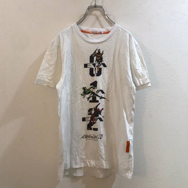 廃版★エヴァンゲリオンUNIQLO/ユニクロ 半袖 Tシャツ ホワイト 白 メンズ S拍卖