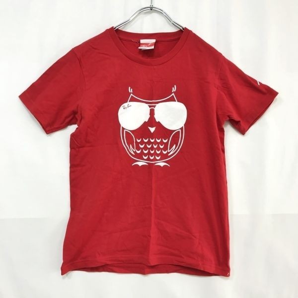 Ray-Ban/レイバン Tシャツ 半袖 レッド サイズS拍卖
