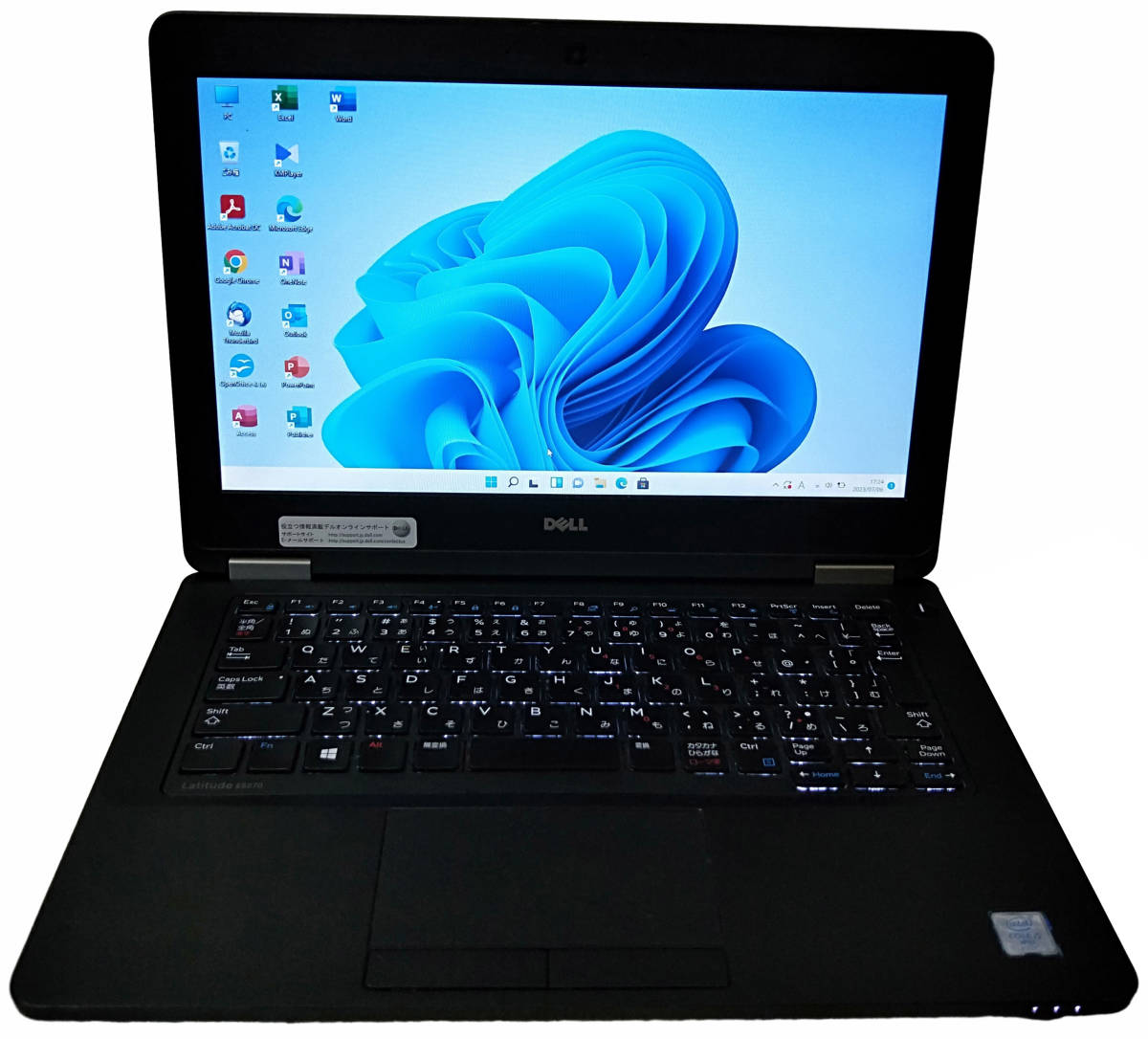 ★【驚速 DELL Latitude E5270 i5-6300U 2.4GHz x4+8GB+SSD256GB 12.5インチノートPC】Win11+Office2021 Pro/USB3.0/WEBカメラ■D070613拍卖