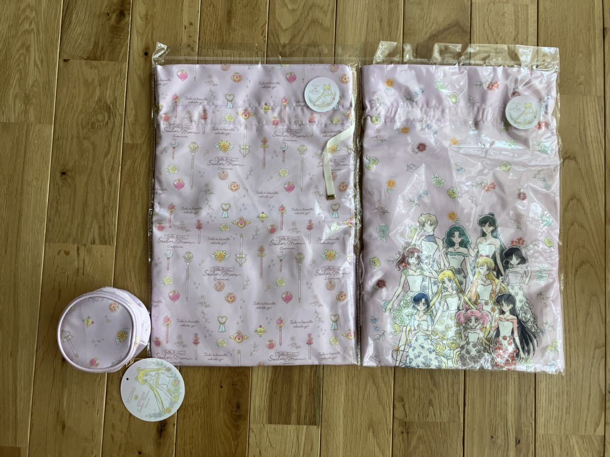 新品 スリコ セーラームーン 巾着 ジュエリーポーチ セット拍卖