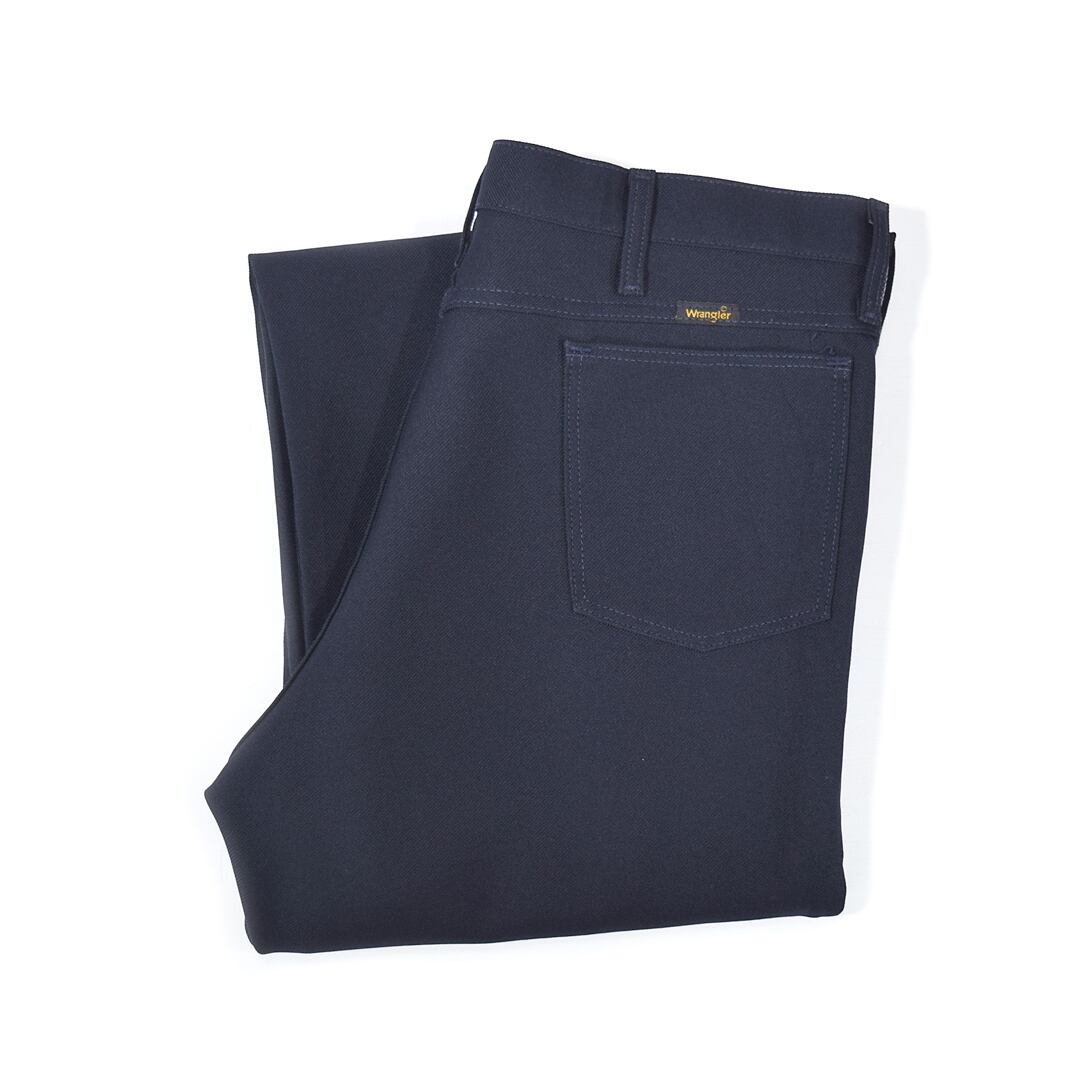 【送料無料】ラングラー ランチャー メキシコ製 ブーツカット スラックス 大きいサイズ W38相当 ネイビー Wrangler スタプレ 古着 @EZ0662拍卖