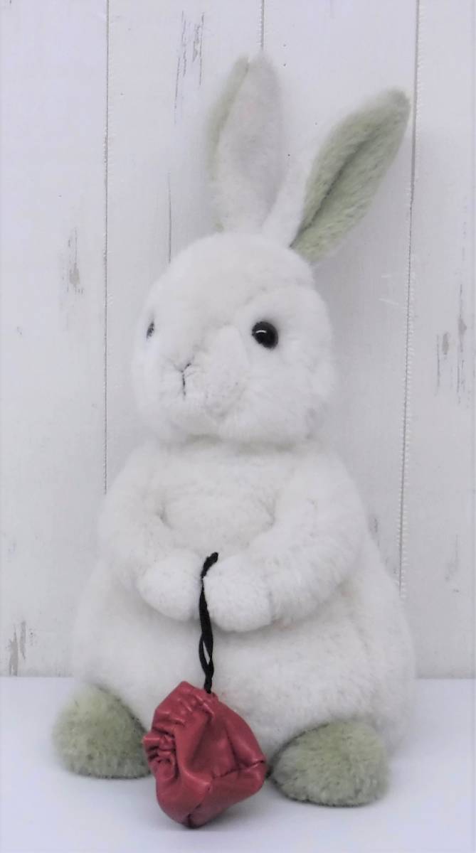 昭和レトロ 当時物 *レトロぬいぐるみ *ぬいぐるみの三栄 SAN-EI *巾着を持ったうさぎ *MADE IN JAPAN 日本製 *レア レトロポップ拍卖