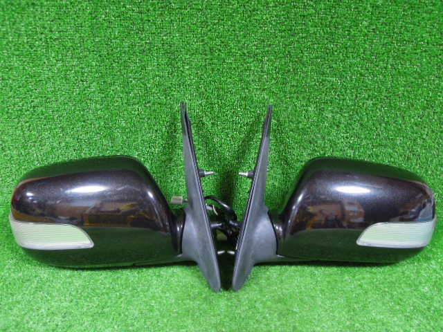 トヨタ bB QNC25 / QNC21 ドアミラー 左右 セット 中古 カラー:X07 ブラックマイカメタリック 5ピン2ピン 電動格納 ウィンカー A1934拍卖