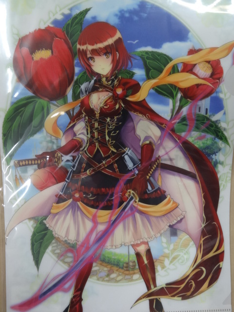 フラワーナイトガール 花騎士 クリアファイル ツバキ拍卖