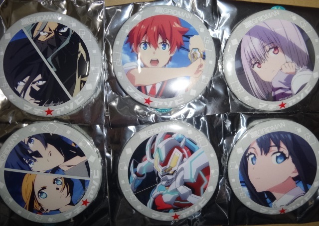 マチアソビ SSSS.GRIDMAN グリッドマン 缶バッジ 6種セット拍卖