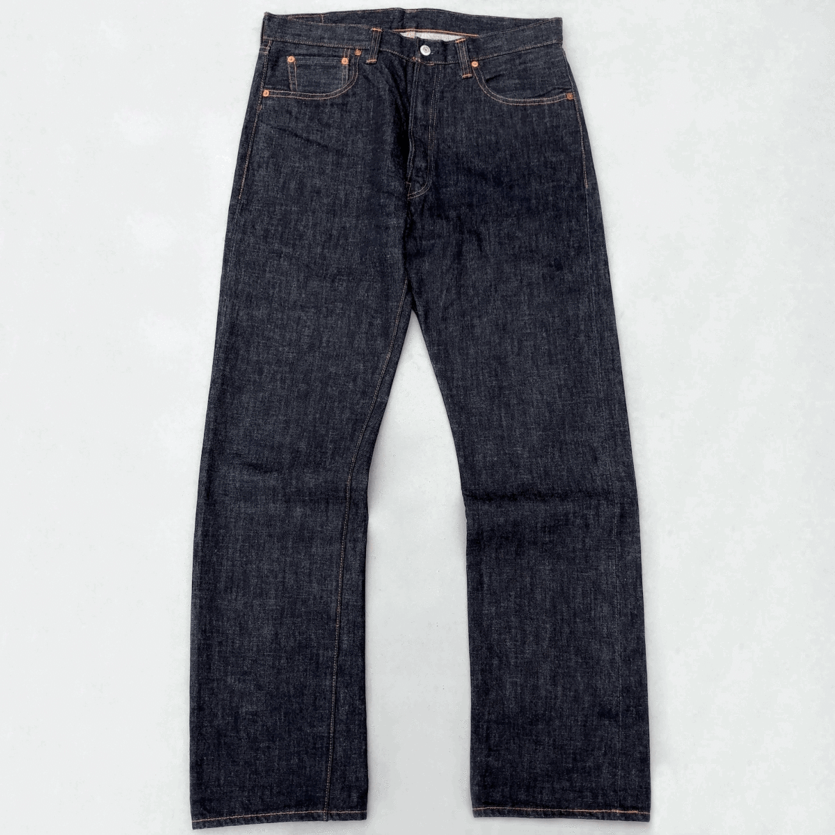 バレンシア工場製 1947年モデル LEVI’S 501XX 47501-0117 W36(W38) L36 濃紺 美品 米国製 リジッド 片面 レザー 40s 47s アメリカUSA製555拍卖