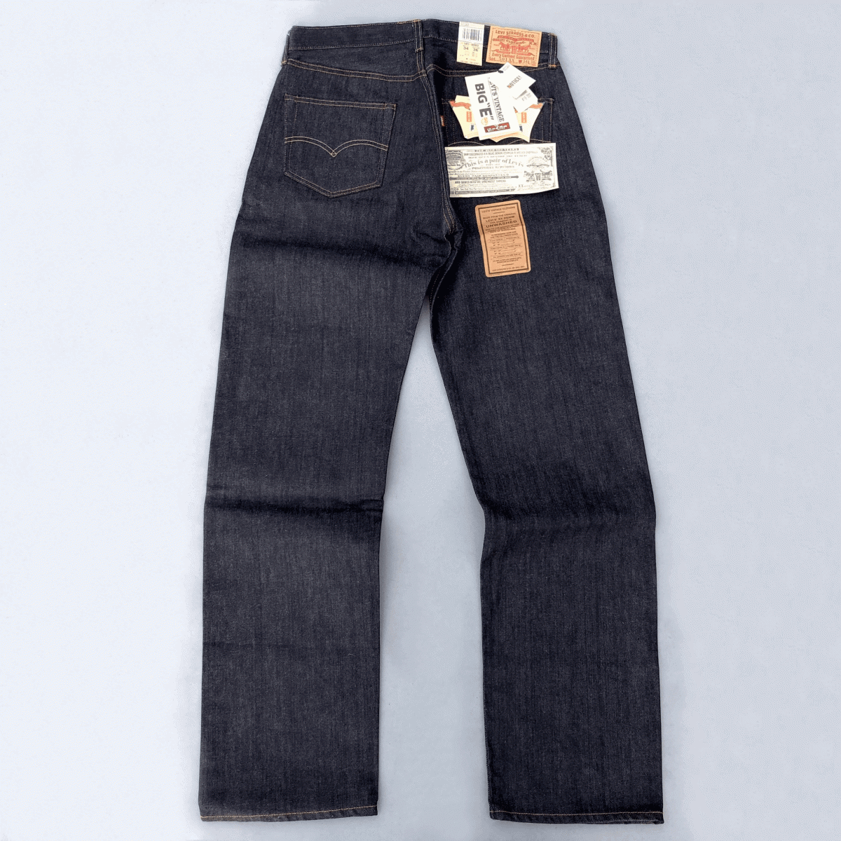 バレンシア工場製 1955年モデル LEVI’S 501XX 501-0003 W34 L36 デッドストック 米国製 リジッド 50s 55s アメリカUSA製 555 未使用 55501拍卖