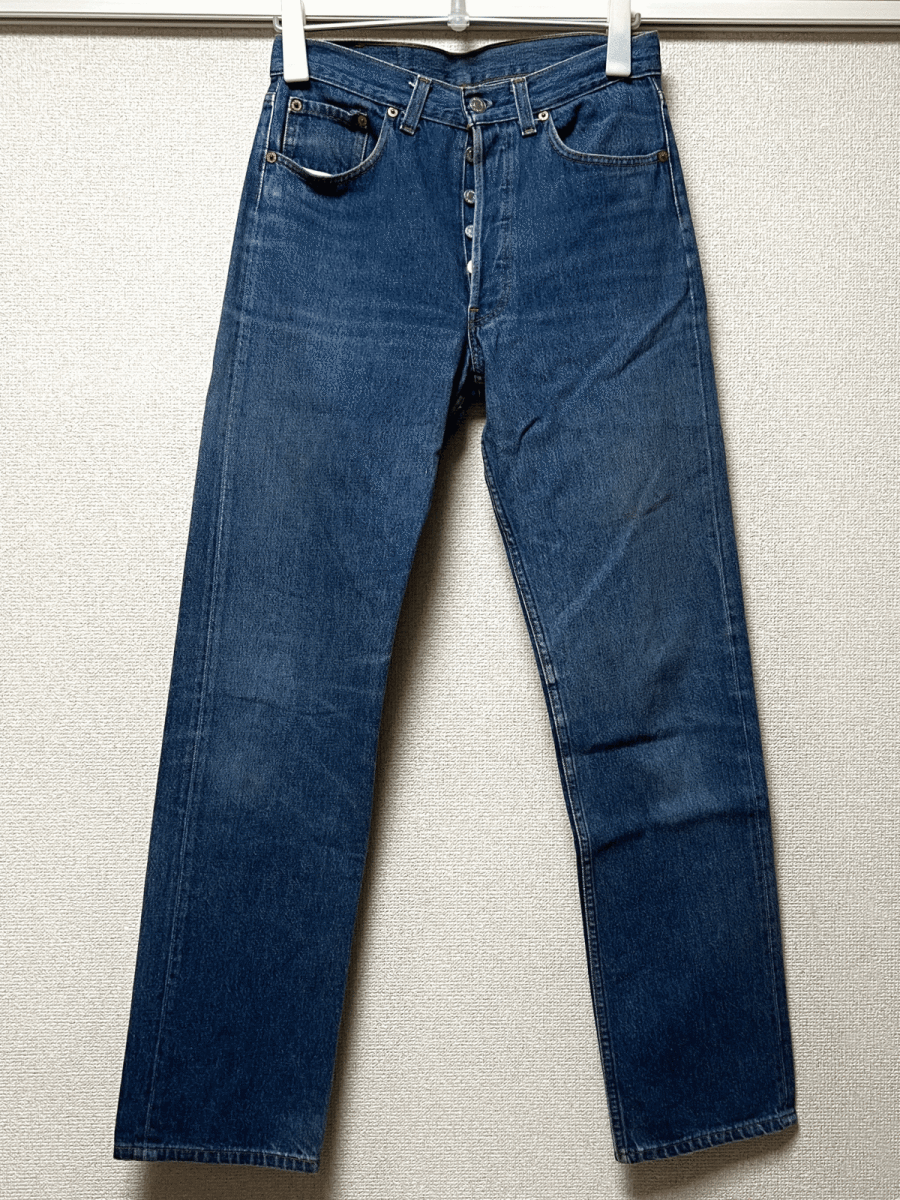 90s 米国製 赤文字パッチ LEVI’S 501XX 00501-0000 レギュラー W31(W30) L36 ビンテージ アメリカ製 USA製 ジーンズ 005010000拍卖