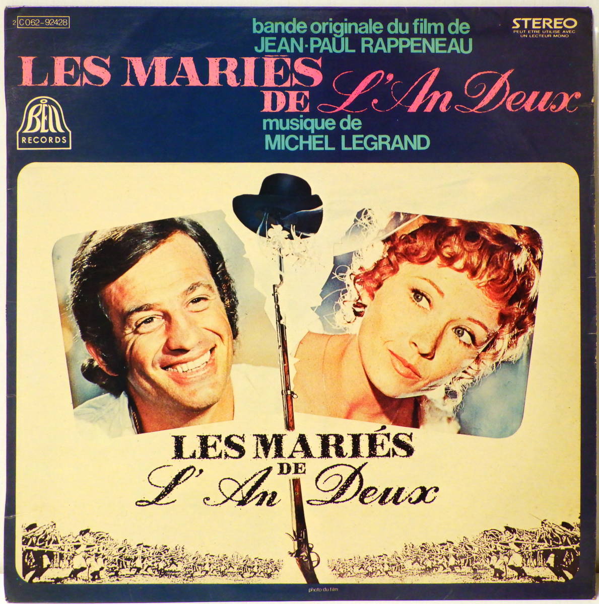 仏盤 O.S.T. コニャックの男 ミシェル ルグラン LES MARIES DE L' AN DEUX MUSIQUE DE MICHEL LEGRAND BELL RECORDS MADE IN FRANCE拍卖
