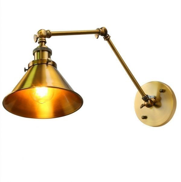 FLNブラケットライト アンティーク調 照明器具 角度調節可能 おしゃれ かっこいい スポットライト 電球別売 壁掛け照明器具拍卖