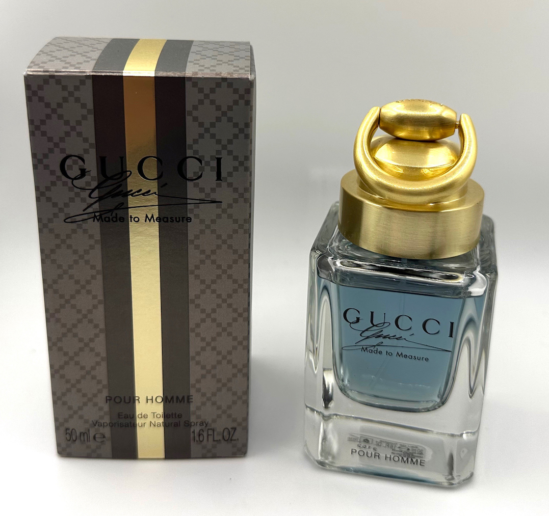★グッチ香水・GUCCI MADE TO MEASURE(メイド トゥ メジャー)POUR HOMME EDT.50ml・展示USED/残量約98% 約49ml・廃盤・入手困難品拍卖