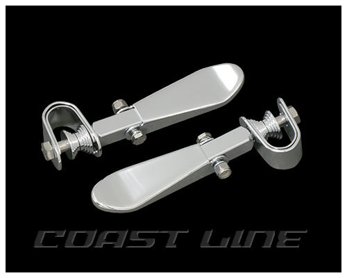 N006319 スプーンフットペグ クランプ付き クローム拍卖