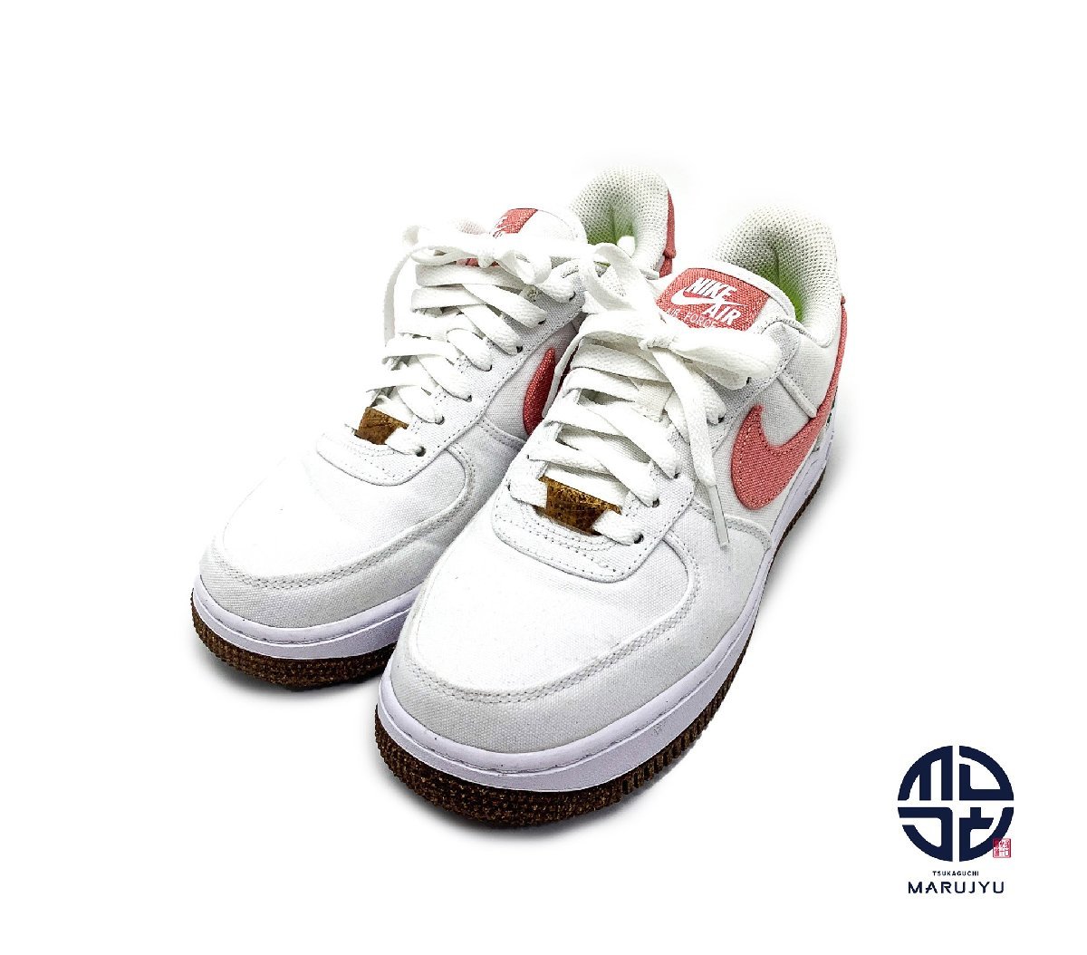 NIKE ナイキ Air Force 1 エアフォースワン 刺繍入り スニーカー CZ0269-101 クツ サイズUS6(23.0cm) アパレル拍卖