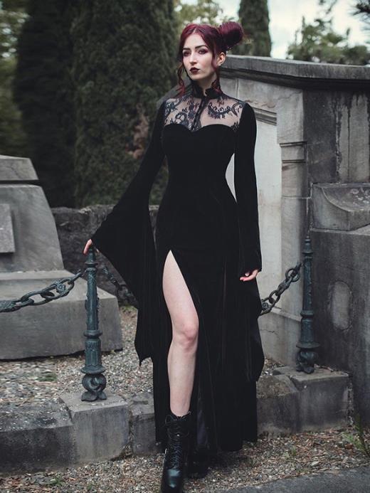 魔女 コスプレ 衣装 レディース ワンピース コス ハロウィン セクシー 大人 コスチューム 長袖 ロング x492拍卖