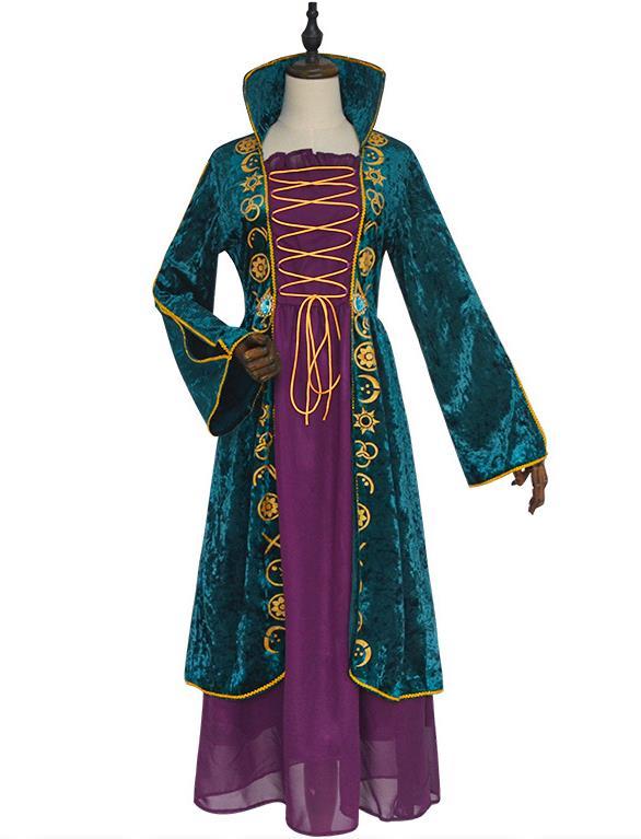 レディース ヨーロッパ 中世風 ワンピース 貴族服装 コスチューム お姫様 魔女ハロウィン コスプレ 演出服 パーティーx 534拍卖