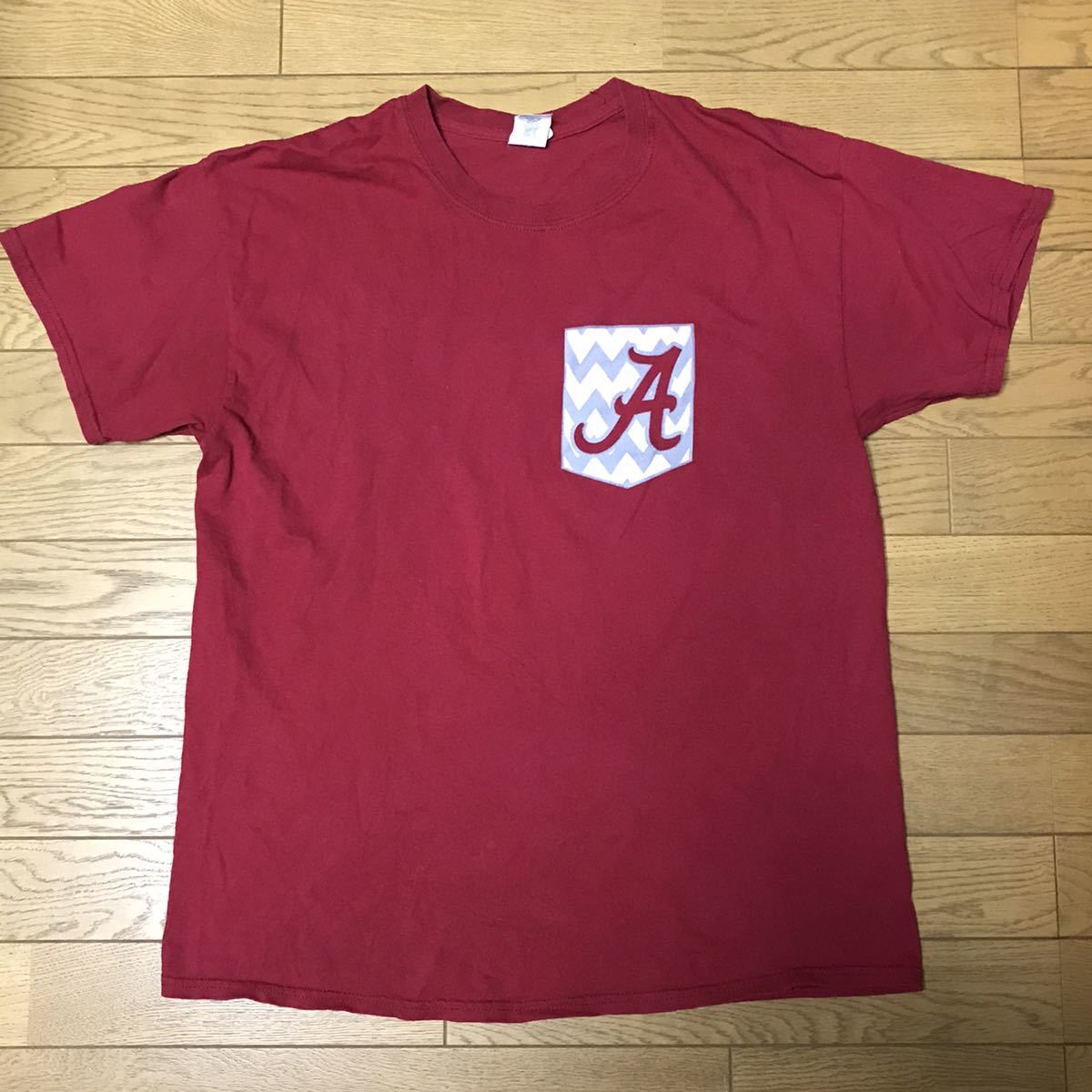 NCAA ALABAMA UNIVERSITY MEN’S SHORT SLEEVE T-SHIRTS size-L(着丈68身幅53) 中古(美品) 送料無料 NCNR拍卖