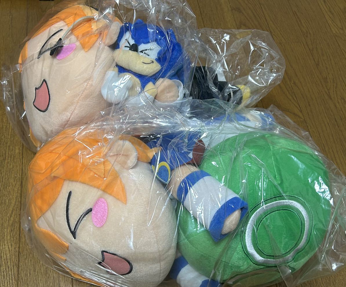 新品未開封【凛&ソニック/凛&ぷよぷよ】ラブライブ!ハイパージャンボ 寝そべりぬいぐるみ 劇場公開記念/セガ AG SQUAREサマー キャンペーン拍卖