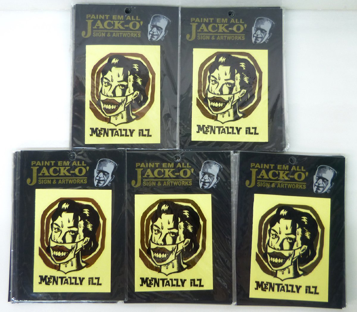 ☆保管品!ステッカー WZ LOWBROW ART COLLECTION JACK-O'【MENTALLY ILL】50枚セット ②☆ 拍卖