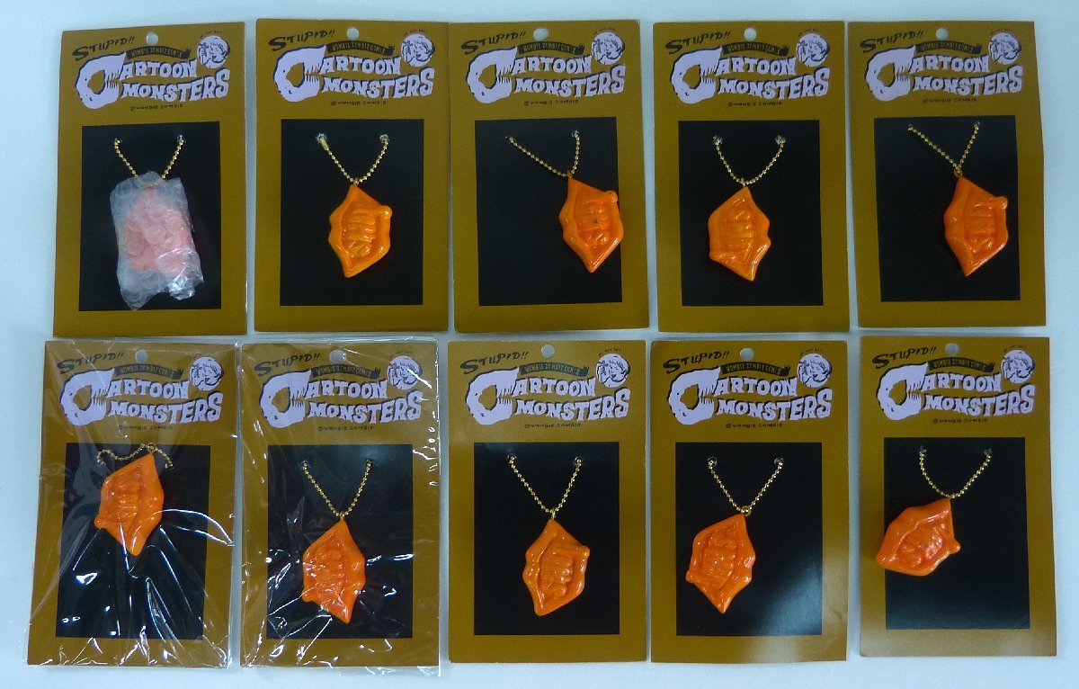 ☆保管品!キーチェーン キーホルダー LOW BROW COLLECTION Big mouth【SHIT MOUTH】オレンジ 10個セット☆拍卖