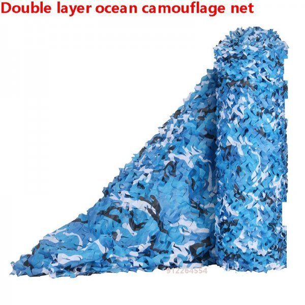 アウトドア レジャーシート マット 強化 カモフラージュネット ガーデニング 【Ocean Camo Net】 【3x6m】拍卖