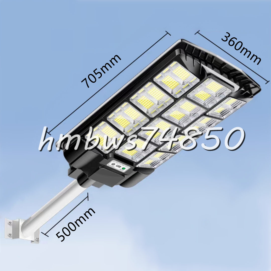 稀少品 ソーラーライト 人感センサー 三面発光 ガーデンライト LED投光器 街灯 センサーライト 高輝度 屋外用ライト駐車場 照明 16000W拍卖