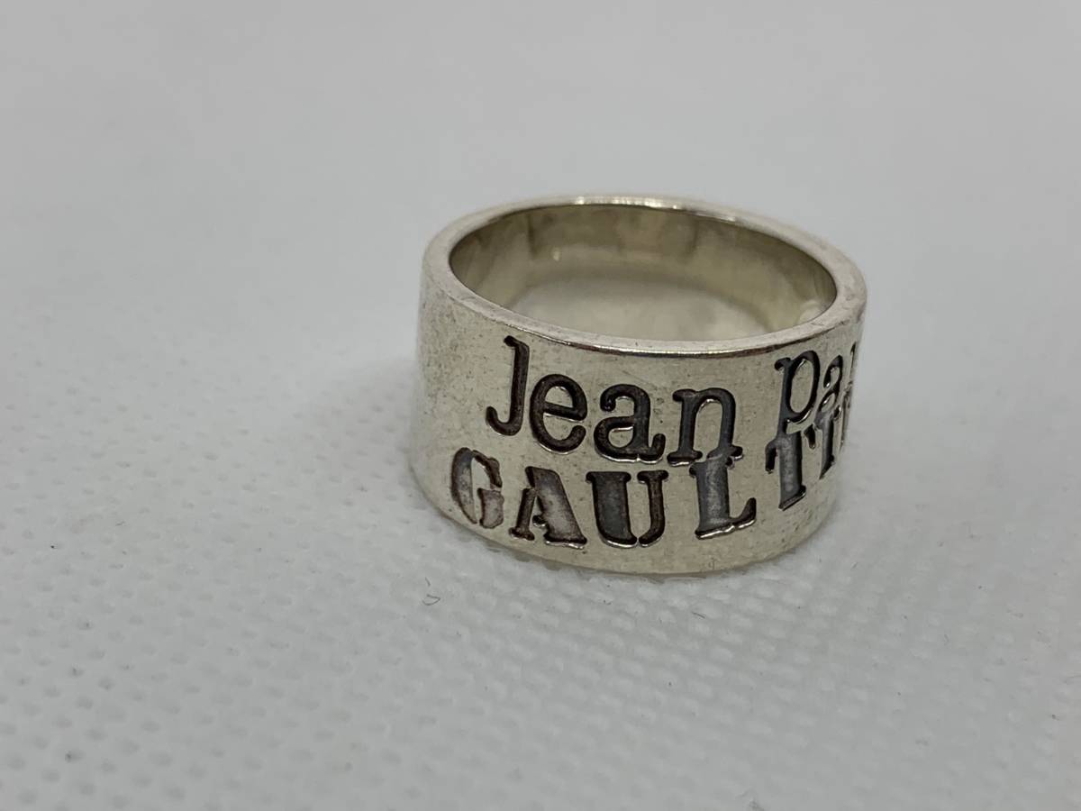 Jean Paul GAULTIER ジャンポールゴルチエ ゴルチェ ロゴ リング 指輪 アーカイブ archive ring 日本14号拍卖