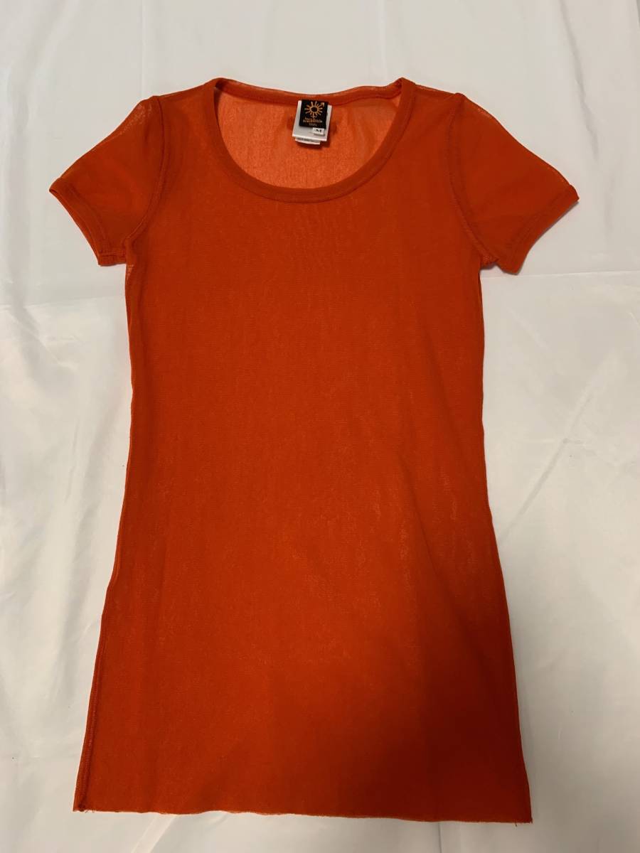 Jean Paul GAULTIER SOLEIL ジャンポールゴルチエ ゴルチェ オレンジ メッシュ パワーネット トップス アーカイブ archive tops拍卖